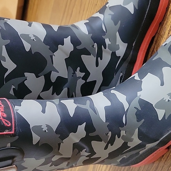 Joules Shark Boots Unisex Wellies - Picture 8 of 9